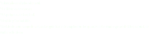 *Fabricado en nitrilo color azul.
*4 milésimas de espesor.
*9.5 pulgadas de longitud.
*Flexible y Confortable.
*Resistente a un rango de sustancias químicas más amplio que los guantes del mismo espesor de látex natural, de vinil o polietileno.