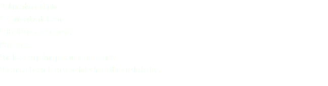 *Fabricado en nitrilo.
*13 pulgadas de largo.
*18 milésimas de espesor.
Puño recto.
*Grabado en palma para un mejor agarre.
*Buena adherencia en superficies húmedas y resbaladizas.